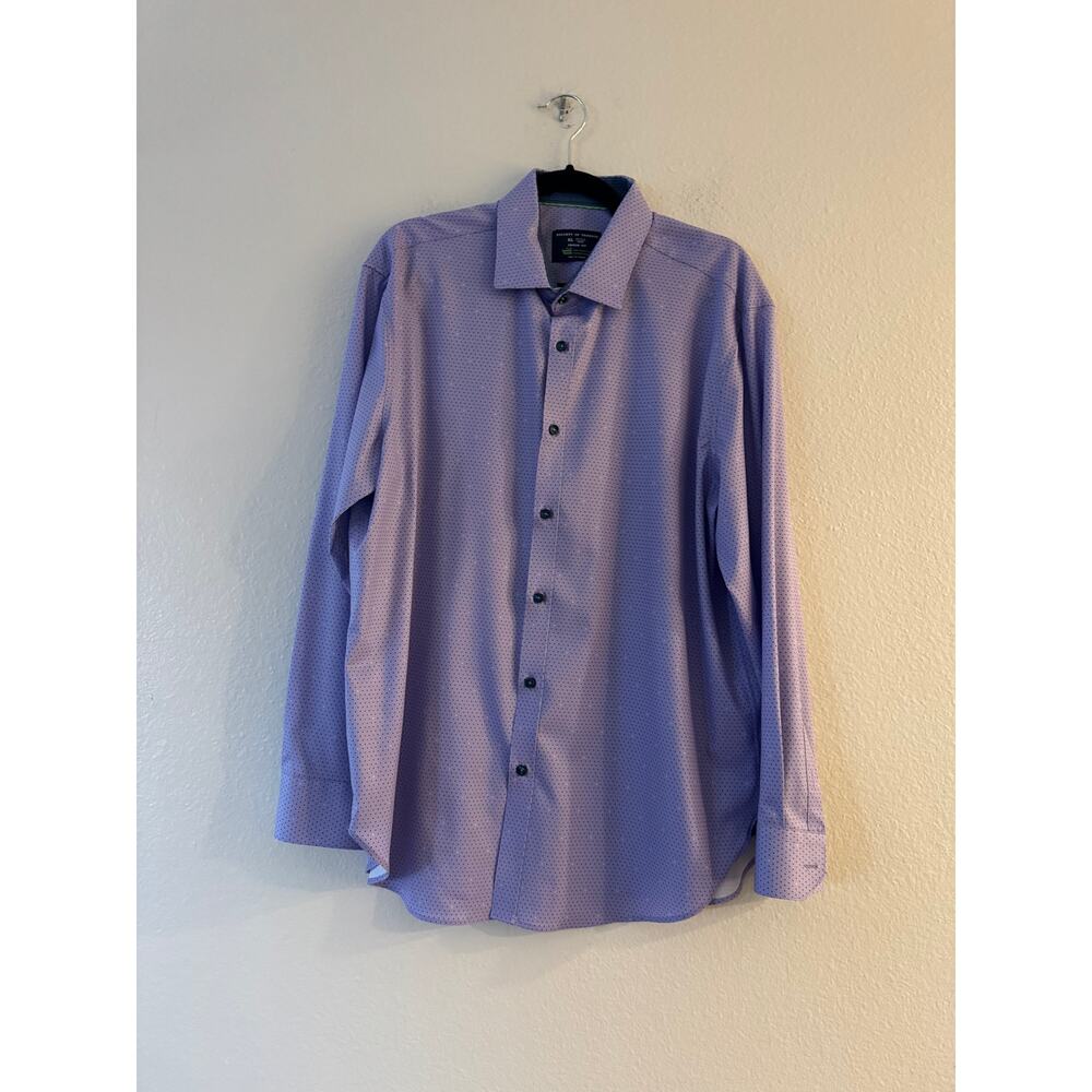 Society Of Threads Men's Dress Shirt 17-17.5‎ / 34-35 Regular Fit  Long Sleeve
